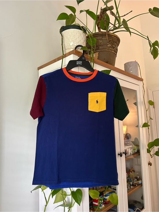 Polo Ralph Lauren Other - Polo by Ralph Lauren Navy Tee with Orange Trim